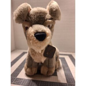 Disney Lady and the Tramp Scamp Metal Tag Puppy Dog Plush Stuffed Animal